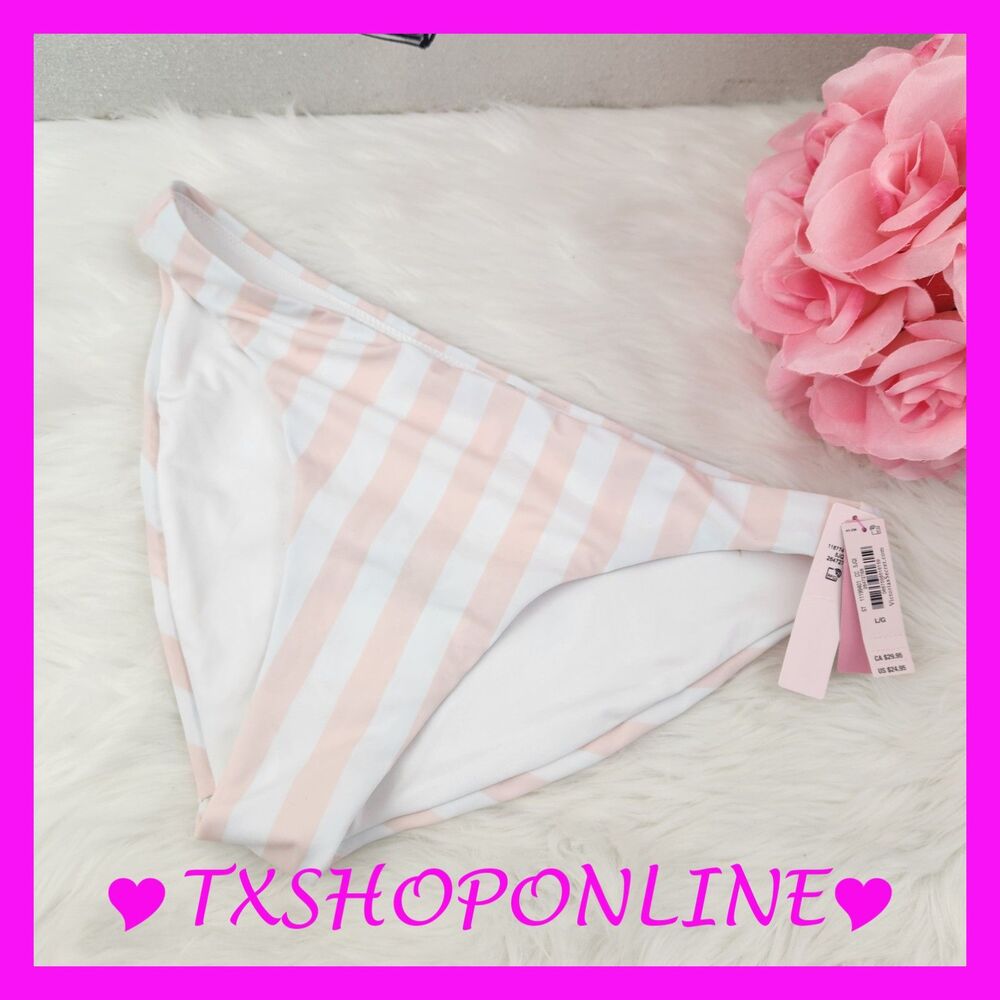 💗👙Victoria's Secret Pink Striped Swim Bikini👙💗